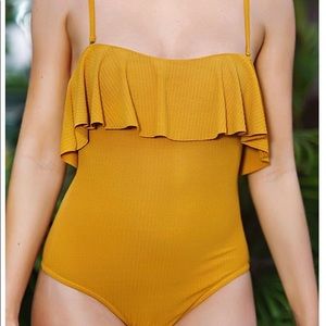 Mustard one piece NWT